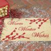 Patricia Heaton Home Berry Elegance Warm Winter Wishes Doormat