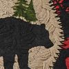 Black Bear Braided Coasters - Set Of 4