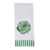 Patricia Heaton Home Flower Embroidered Dishtowel - Green