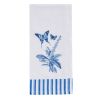Patricia Heaton Home Butterfly Embroidered Dishtowel - Blue