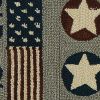 Old Glory Hooked Rug Runner 2' x 6'