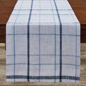 Caspian Plaid Table Runner