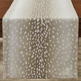 Eva & Co Axis Tan Table Runner 72"L