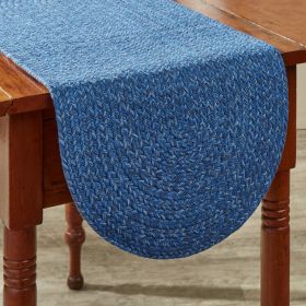 Spice Bin Braided Table Runner  36"L - Blue Spice