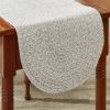 Spice Bin Braided Table Runner  54"L - Sea Salt