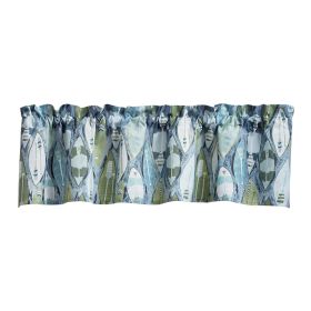 Colorful Canoes Valance 14"L
