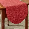 Spice Bin Braided Table Runner  54"L - Paprika