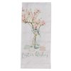 Spring In Bloom Easter Wishes Dishtowel