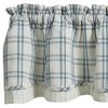 French Farmhouse Lined Layered Valance 16"L