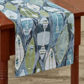 Colorful Canoes Table Runner  36"L