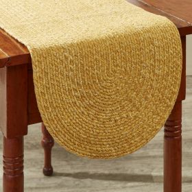 Spice Bin Braided Table Runner  54"L - Cumin