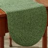 Spice Bin Braided Table Runner  54"L - Basil