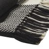 Onyx And Ivory Throw 50" X 60"