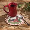 Barn Printed Braided Trivet 8"
