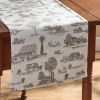 Down On The Farm Toile 36" L Runner