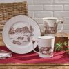 Down On The Farm Toile Salad Plate