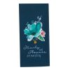 Family And Flowers Decorative Dishtowel