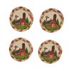 Barn Printed Braided Coasters Set of 4