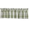 Greenlee Printed Plaid Valance 14" L
