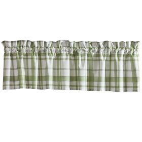 Greenlee Printed Plaid Valance 14" L