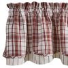 Homestyle Lined Layered Valance 16" L
