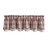 Homestyle Lined Layered Valance 16" L