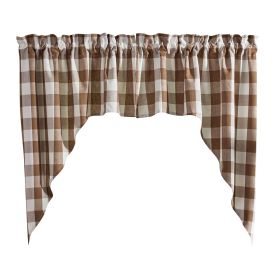 Wicklow Swag Pr 36" L-Brown And Cream