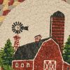 Barn Printed Braided Trivet 8"