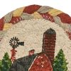 Barn Printed Braided Coasters Set of 4