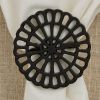 Black Medallion Napkin Ring