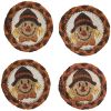 Scarecrow Printed Coasters Set of 4
