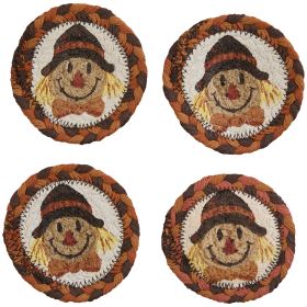 Scarecrow Printed Coasters Set of 4