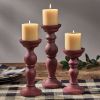 Cozy Farmhouse Pillar Holders Set of 3