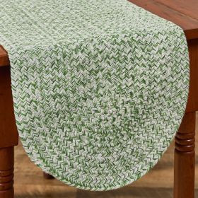 Spice Bin Braided Table Runner 36" L - Mint