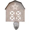 Barn Night Light - Distressed White