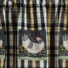My Little White Hen Decorative Valance 14" L