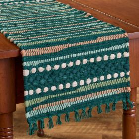 Patricia Heaton Home Rainforest Chindi Table Runner 36" L