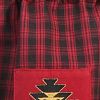 Black Bear Red Dawn Lined Patch Valance 14" L