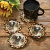 Henny Penny Printed Braided Coasters Set of 4