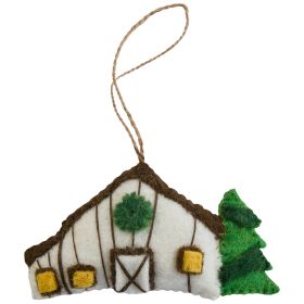 Barn Wool Felt Ornament