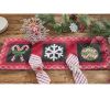 Candycanes And Snowflakes Table Runner 36" L