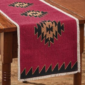 Black Bear Red Dawn Table Runner 36" L