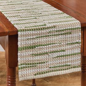 Christmas Barn Chindi Table Runner 36" L
