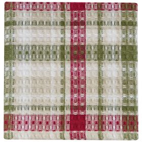 Christmas Barn Waffle Dishcloth