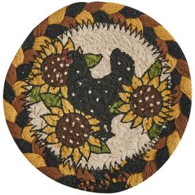 Henny Penny Printed Braided Coasters Set of 4