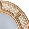 Cane Round Mirror 23" Dia