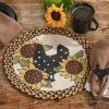 Henny Penny Printed Braided Placemat 15" Dia