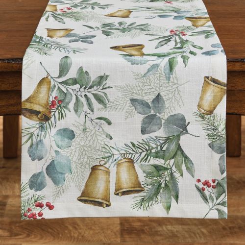 Bells Of Christmas Table Runner 54" L