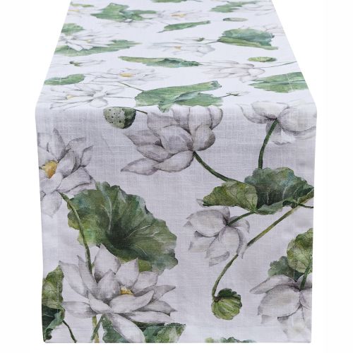 White Lotus Table Runner 72" L