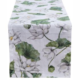 White Lotus Table Runner 54" L